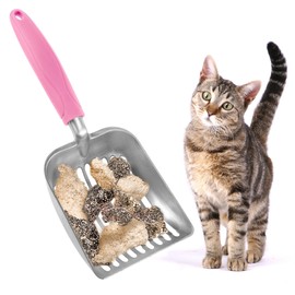 SunGrow Large Cat Litter Scoop, Life Transforming Cat Scooper, Reduces Hand Fatigue, Saves Clear Litter, Makes Scooping Faster and Easier