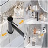 ZLAXACL Corner Shower Caddy, No-Drill Rotatable Bathroom Shelves, Strong Suction