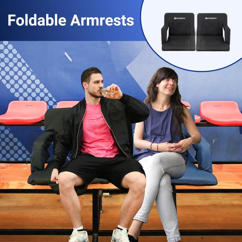 KINGROCK Stadium Seat with backrest Support - Heated, Comfortable Cushion
