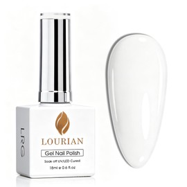 18ml Super White Gel Nail Polish, Nail Manicure Salon UV/LED Gel