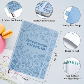 Just Between You and Me,Kid - Back & Forth Journal for Adults & Kids, Grown-Up & Kid to Bond and Connect, Interactive Parent Child Journal with Creative Prompts for Conversations & Drawing, Gift for Girls/Boys, Daughters/Sons, Moms/Dads, Grandparents