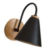 Corridor Wall Lamp Iron Lampshade Wall Mounted Curved Light for