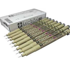 Sakura Pigma Micron pen 003 black felt tip artist drawing pens - 8 pen set