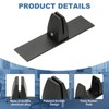PATIKIL 1.8x1.3x2.5" Desk Divider Support Clamp, 2 Pcs Aluminum Desk