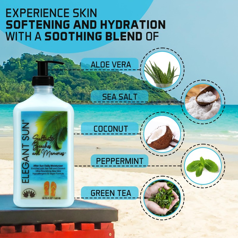 Saltwater Beaches Tan Extender, After Sun Lotion or Tanning Bed