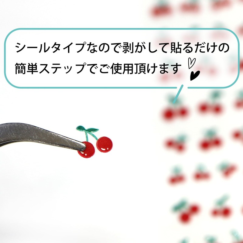 Nail Stickers, Cherry Blossoms, Red, Nail Art, Self Nail Decoration,