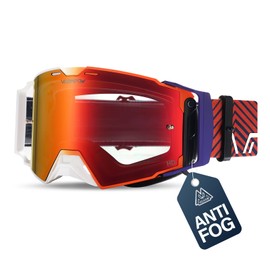 VOZAPOW Dirt Bike Goggles Over Glasses Anti-Fog, Motorcycle Protective Eyewear Motocross Goggles for Men Women