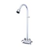Central Brass 0477-RC Two Handle Utility Shower in Rough Chrome
