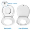 Toilet Seat, Round Toilet Seat with Toddler Seat Built in,
