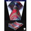 HISDERN TA5-01S Business Necktie, Square Set, 5 Pieces, Stylish, Gift