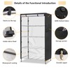 Aacabo Shelf Cover,Waterproof Dustproof Storage Shelving Unit Cover,Fits 48"Wx24"Dx72"H Shelf,Shelf