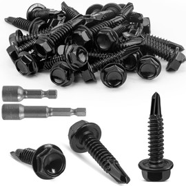 TXXATX M5.5x19 mm Self Drilling Screws for Metal 30 Pcs Hex Head Roofing Screws 410 Stainless Steel Self Tapping Screws Metal with Washers for Plastic Roof Sheet Trapezoidal Sheet Canopies Railings