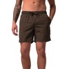 JP 1880 Shorts da Mare con Cintura Elastica, Disponibili Nocciola