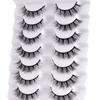 outopen False Eyelashes Natural Look Short Lashes Cat Eye Wispy