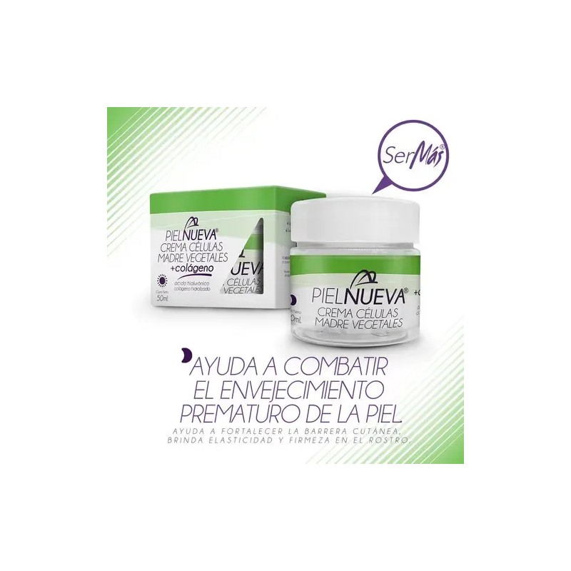 Crema Facial Piel Células Madre Vegetales Aclarante e Hidratante 50