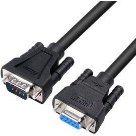 DTECH RS232C Serial Cable 1.5m Crossover Cable Null Modem Cable D-Sub9 Pin Male to D-Sub9 Pin Female DB9 Null Modem Cable