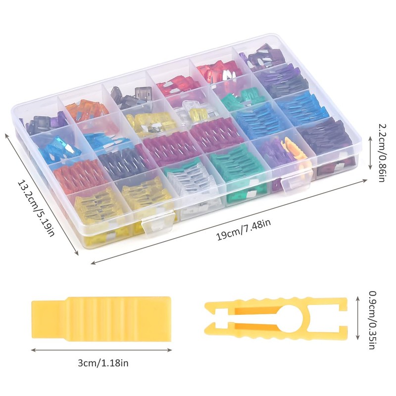 Car Fuse Set 301 Pieces, Car Fuse Set Mixed for