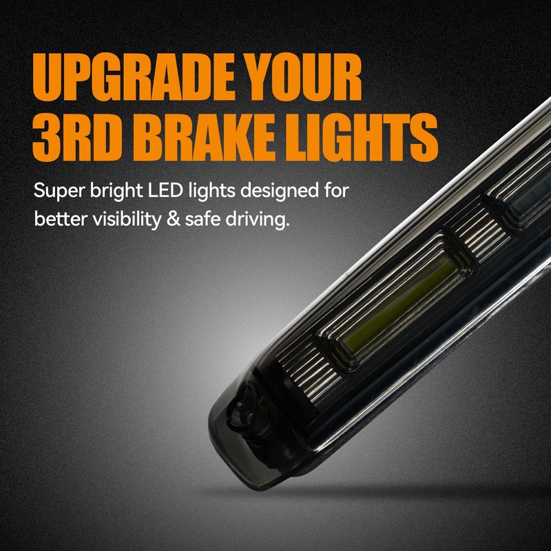 Third 3rd Brake Light, LED High Mount Stop Light for