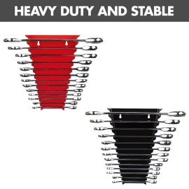 Unbranded 13 Slot Wrench Organizer Holder Metal Tool Box Storage Sockets Trays Rail Rack