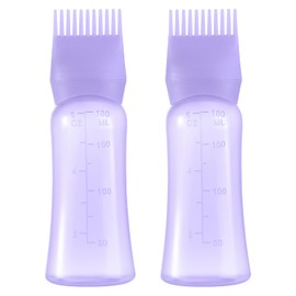 Dymoece Hair Oil Applicator Bottle, 180 ml Root Comb Applicator Bottle, Lightweight Oil Bottle for Essential and Hair Dye
