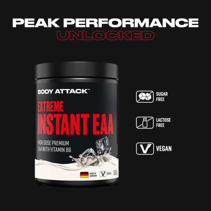Body Attack Instant EAA Powder Blackberry 500 g Made in