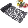 ieron Rectangle Hollow Felt Table Runner Tablecloth Mats Placemats Felt