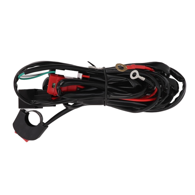 Motorcycle LED Work Light Switch Wiring Harness 12V 40A for