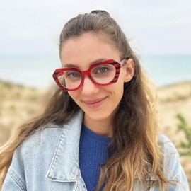 CessBlu 10 Pack Oversized Cat Eye Reading Glasses for Women with Spring Hinges Stylish Ladies Funky Readers +3.50