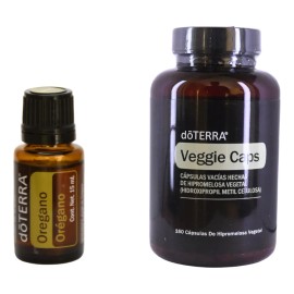 Aceites Esenciales Orégano 15ml + Veggie Cáps Vacías