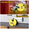 DELSWIN 4 Digit Combination Disc Padlock with Hardened Steel Shackle