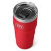 YETI Rambler Stackable Tumbler with Magslider Lid, Rescue Red, 20