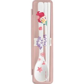 Asbel Little Mermaid LM24 Antibacterial Noiseless Chopsticks Spoon