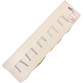 10pcs Pale Pink and Pale Blue Hair Bows Clips Slides Grips 3" inch Solid Vibrant Colours Pin Wheel Baby Girls Hairbows