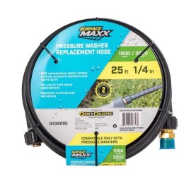 Blue Hawk SurfaceMaxx 1/4 in. D X 25 ft. L M22 Replacement Pressure Washer Hose 3200 psi