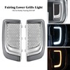 HDBUBALUS Engine Guard Lowers Grills Leg Fairing LED Turn Signal