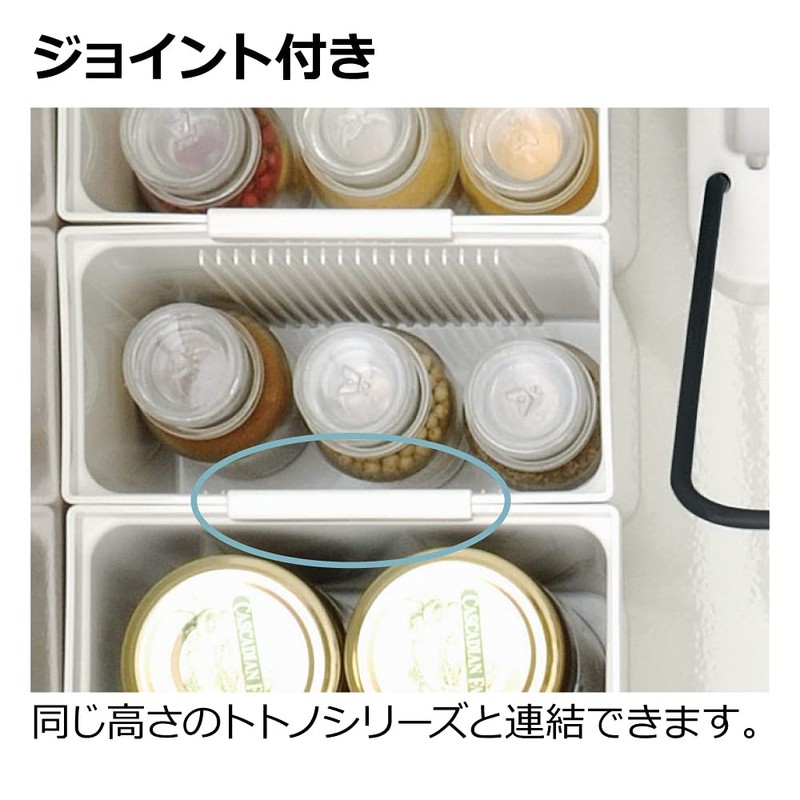 Richell Totono N Kitchen Tool Stand for Drawers, White, 5.5
