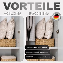 Furniture Cover Caps Compatible with Torx Screws - White - Torx Screw Cover (50, T20)