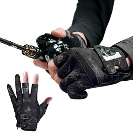 2XK-NOV Non-Slip Fishing Gloves, Cycling Gloves Summer, Landing Glove Half Finger for Men Women, Hunting Gloves for Fishing, Ice Fishing, Hunting (Dark Grey, L)