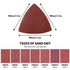 200pcs 80mm Triangle Sanding Pads Hook and Loop Grit 40/60/80/100/120/180/240