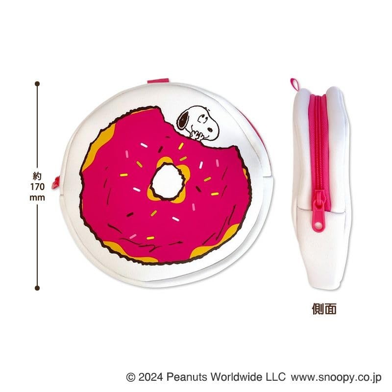 snoopy circle pouch, donut