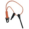 Oqard Reflective Paracord Fire Starter with Clip Hook - Orange