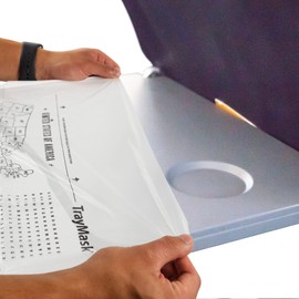 TrayMask TrayMask Disposable Tray Table Cover | Must Have Airplane Travel Essentials | Perfect for Toddlers, Kids and Adults Travel Accessories | Provides a Fresh/Clean Layer of Protection | 10 Pack