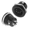 MEIRIYFA XLR 5-Pin Socket Panel Mount Adapter Audio Connector, XLR
