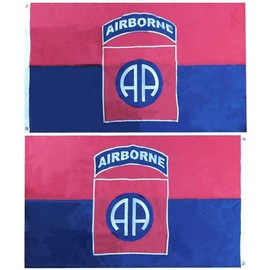 RFCO 3X5 82ND Airborne Division Double Sided Nylon Embroidered ARMY Flag Banner