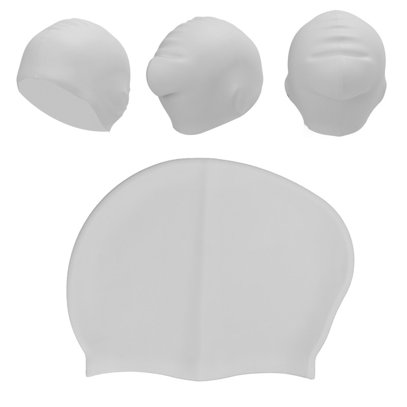 Swim Bathing Cap Silicone Waterproof Swimming Head Cover Professional with