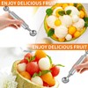 Melon Spoon Ice Cream Double Headed Stainless Steel Watermelon Baller