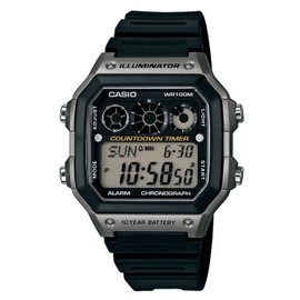 Casio AE-1300WH-8A AE1300WH-8A Sports Digital Black Gray Men's Watch, Belt Type: