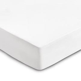 Flowen Fitted Sheet, 160 x 190 cm, Microfibre Fitted Sheet White for Bed, Breathable, Hypoallergenic Bed Sheet, Anti-Mite, Lightweight, Soft and Wrinkle-Free, with 30 cm Deep Pocket, Machine Washable