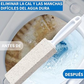 RUISTLI Piedra Pomez para Baño 2 PCS,Cepillo para Baño Duradero Sólido,Piedra Pomez Más Limpio Que El Cepillo,Quita Sarro Baño Limpieza Hogar,Limpiar El Inodoro,El Lavabo, La Bañera (2 PCS)