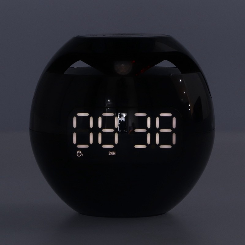 Multifunctional Bluetooth 5.0 Alarm Clock Speaker Rechargeable Ball Shape Portable